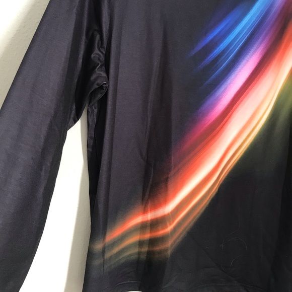 NWT Sunshine Rainbow Streak top XL - Picture 5 of 10